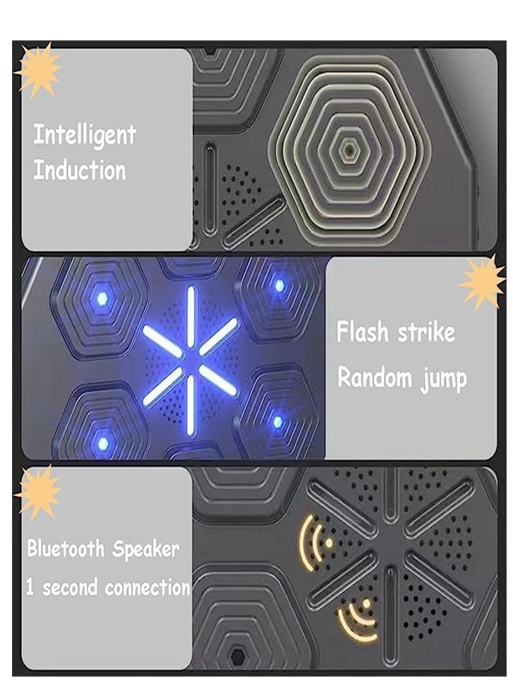 Demine Music Boxing Machine with Boxing Gloves, Workout Equipment, Interactive Fitness & Reflex Training Gear for Adults, Boxing Machine Wall for Home Workout Boxing Target Machine - Image 5