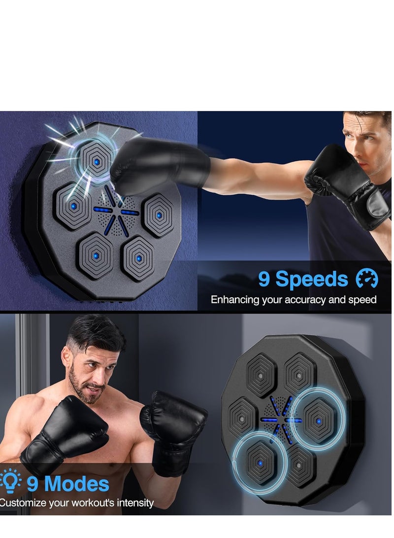 Demine Music Boxing Machine with Boxing Gloves, Workout Equipment, Interactive Fitness & Reflex Training Gear for Adults, Boxing Machine Wall for Home Workout Boxing Target Machine - Image 2
