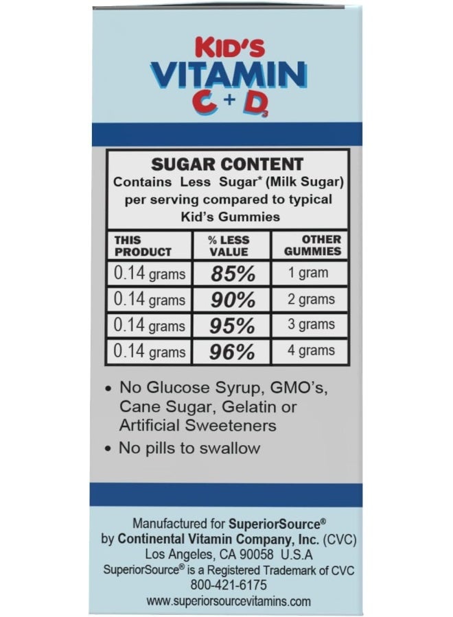 Superior Source Kids Vitamin C D3 Clean Melts for Children - Image 5