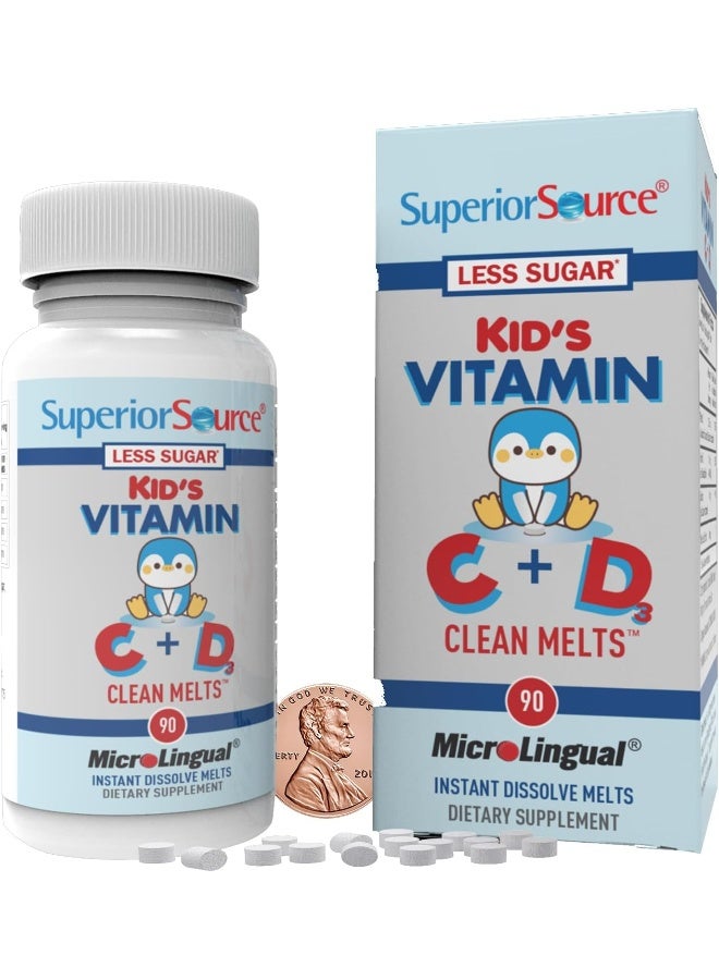 Superior Source Kids Vitamin C D3 Clean Melts for Children - Image 2