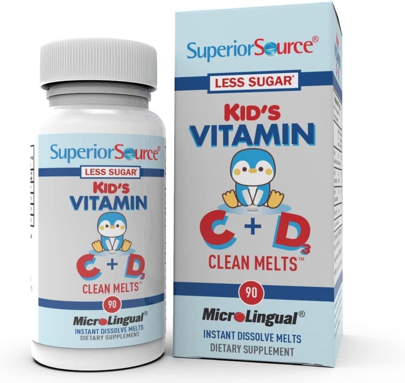 Superior Source Kids Vitamin C D3 Clean Melts for Children - Image 1