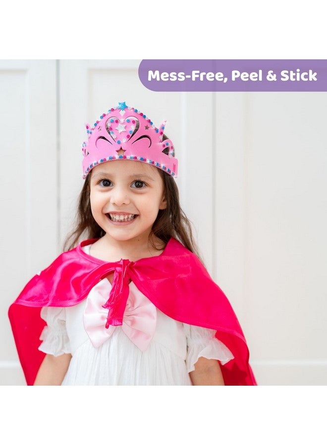 jackinthebox Princess Themed Arts and Crafts for Girls - Make a Cape, Tiara and Wand, Best Gift for Girls Ages 5 6 7 8 Years, 3 Craft Projects in 1 Box - Image 3