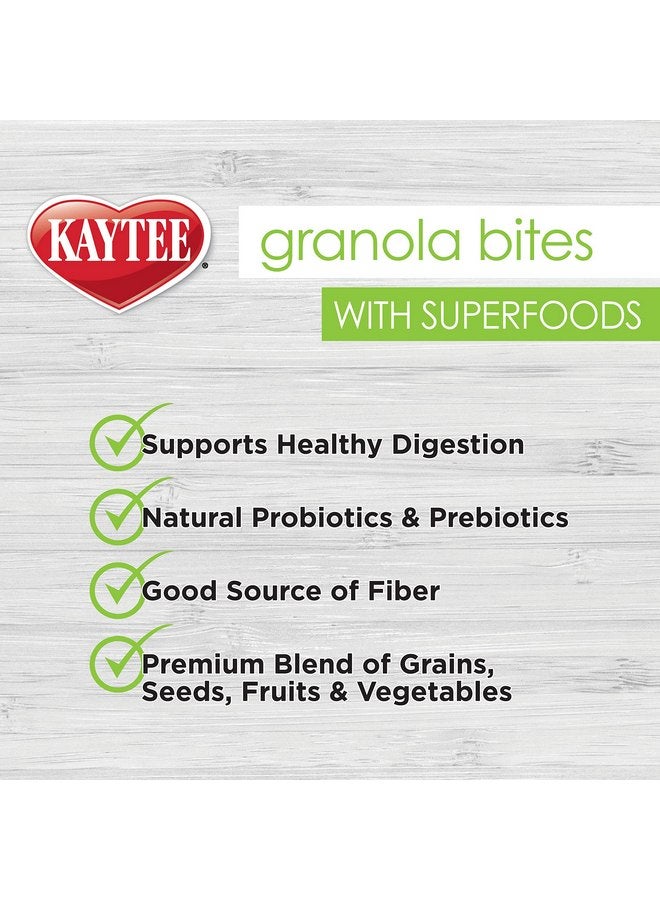 Kaytee Granola Bites with Super Foods Granola Bites and Flax for Pet Birds Conure, Cockatiel, Lovebird, Parakeet, Amazon, African Grey, Ecletus, Pionus, Cockatoos and Macaws, 4.50 Ounce (Pack of 1) - Image 4