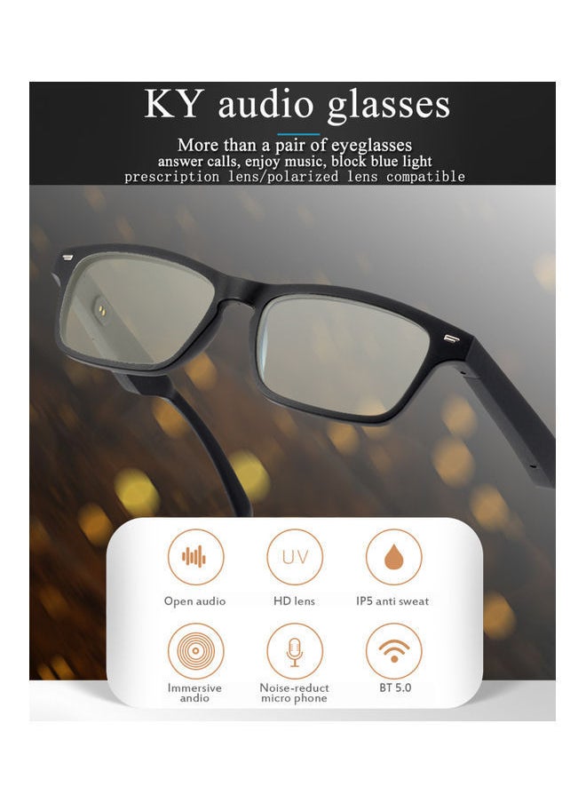 NIBEMINENT Wirelessly BT Light Blocking Smart Audio Glasses Black  - Image 4