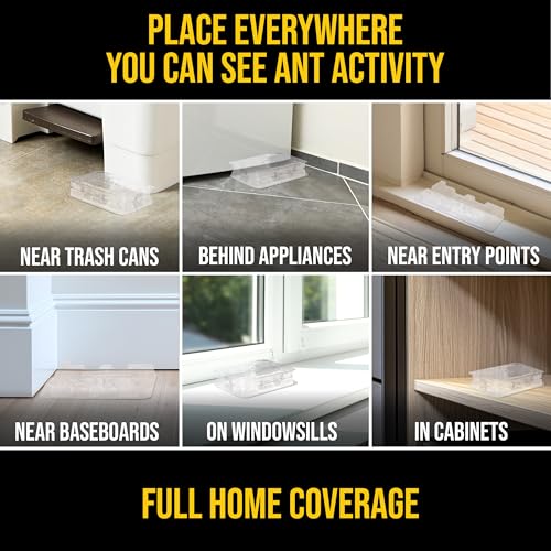 Catchmaster فخاخ النمل القابلة لإعادة الاستخدام من كاتشماستر DEFIANT (عبوة 16) - قاتل النمل السائل الفعال - الطُعم غير متضمن - قابلة للتكديس، متعددة الأسطح، بدون فوضى، محطات طُعم خفية لمكافحة الآفات - Image 4