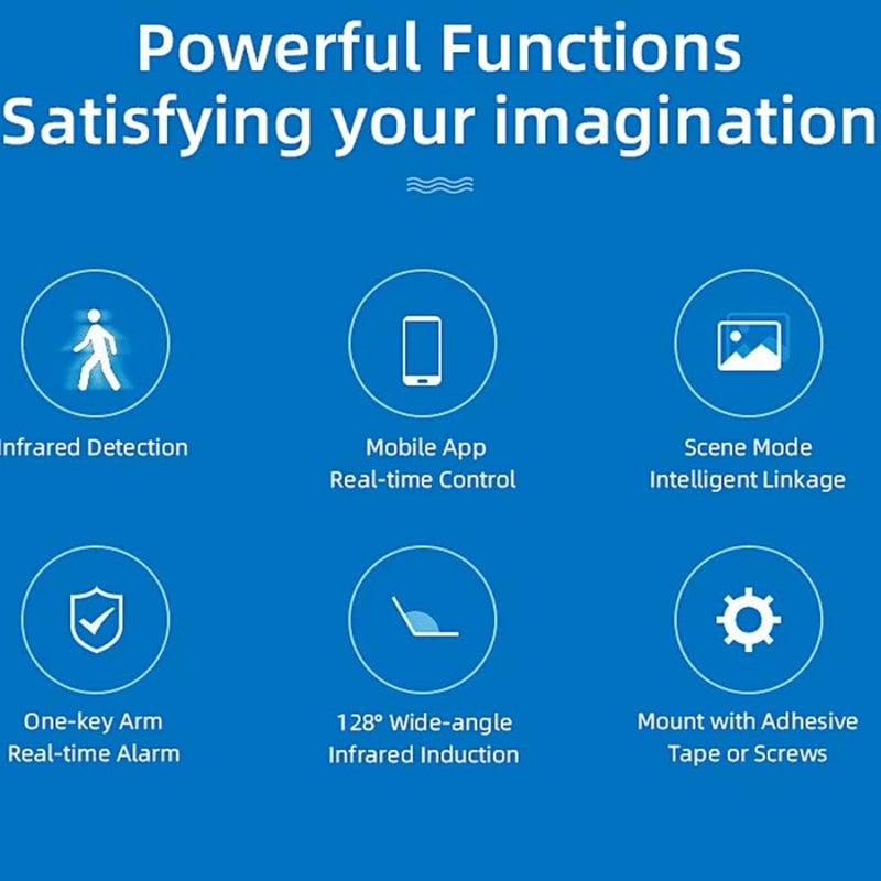 Tuya WIFI PIR محس حركة كاشف حركة إنذار الحياة الذكية APP نظام أتمتة المنزل اللاسلكي العمل مع Alexa و Google Home - Image 3