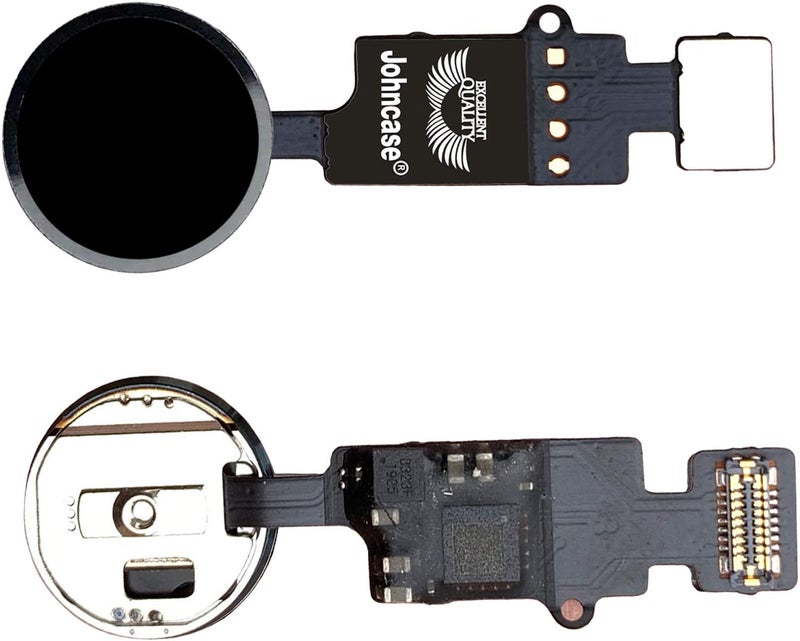 Johncase Home Button Main Key Flex Ribbon Cable Assembly Replacement Part Compatible for iPhone 7/7 Plus and 8/8 Plus All Carriers (Black) - Image 1
