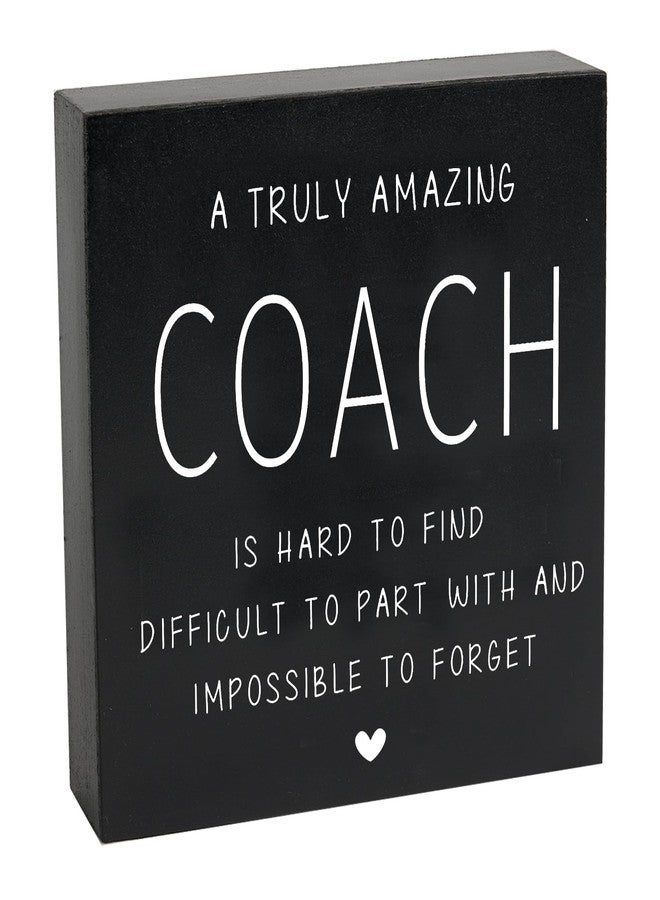 HEYTUYA Coach Gifts Wooden Box Sign, Coach Going Away Gift for Men Women, Appreciation Gifts for Best Coach Baseball Gymnastics Track Softball Desk Table Decor, Appreciation Gift Thank You Gifts - Image 1