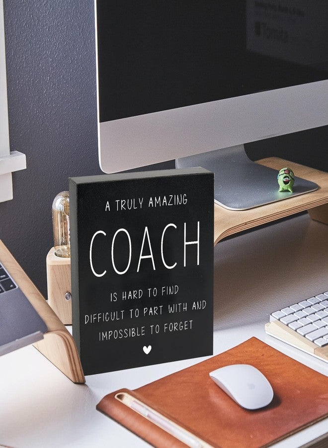 HEYTUYA Coach Gifts Wooden Box Sign, Coach Going Away Gift for Men Women, Appreciation Gifts for Best Coach Baseball Gymnastics Track Softball Desk Table Decor, Appreciation Gift Thank You Gifts - Image 2
