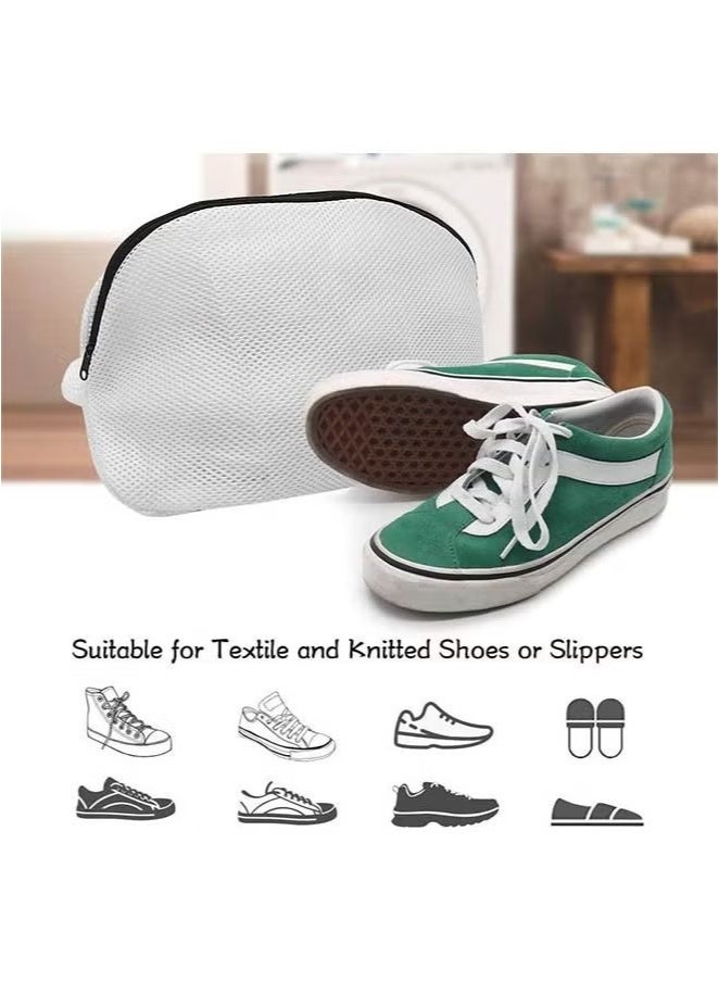كيس غسيل الأحذية مجموعة من 3 أكياس غسيل أحذية شبكية قابلة لإعادة الاستخدام مناسبة للأحذية الرياضية أحذية الجري مناسبة للرجال - Image 4