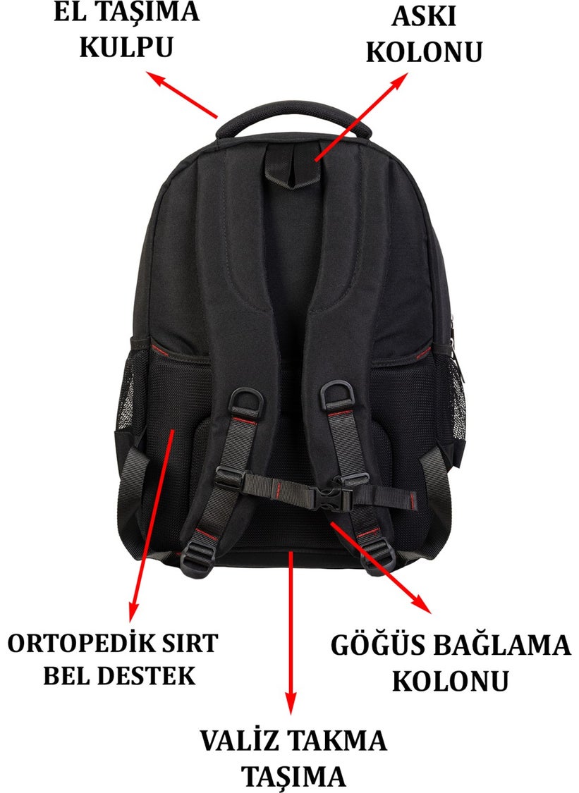 Case Club - Backpack with Side Pocket Waterproof Fabric Laptop Compartment 14"-15.6"-16" Inch - Image 1
