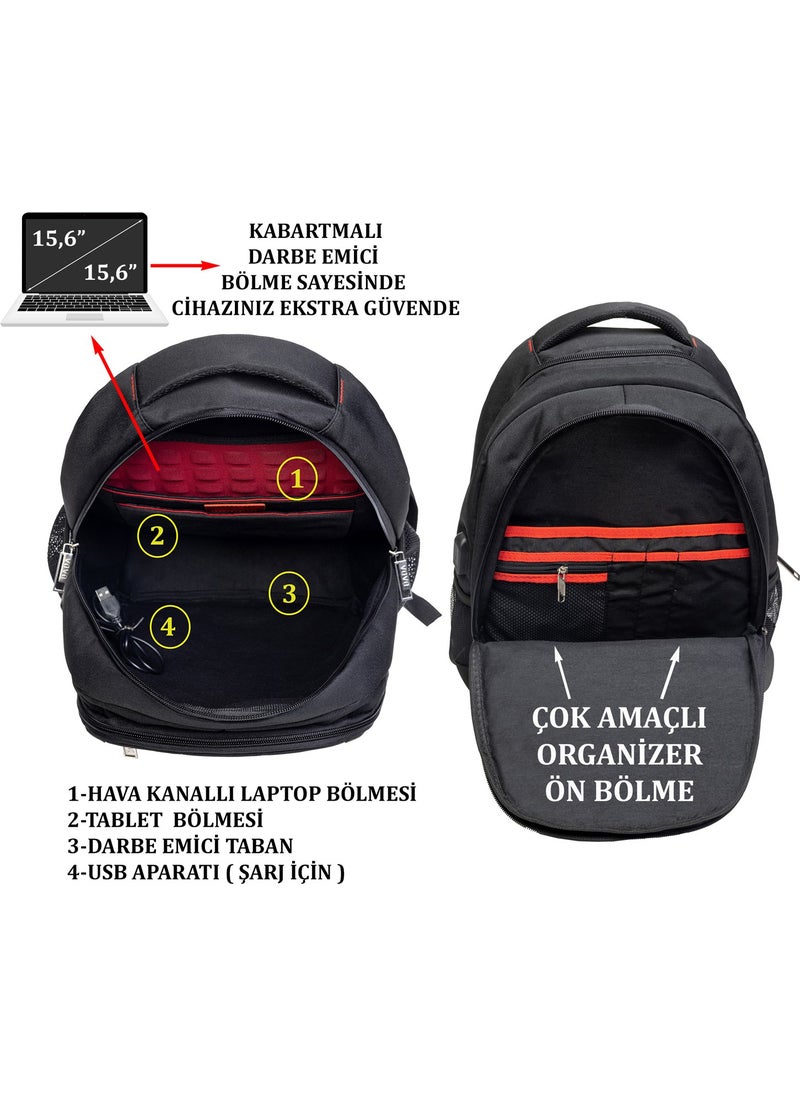 Case Club - Backpack with Side Pocket Waterproof Fabric Laptop Compartment 14"-15.6"-16" Inch - Image 1