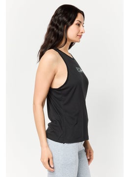 Reebok Women Sportswear Fit Sleeveless Training Tank Top, Black  - Image 2