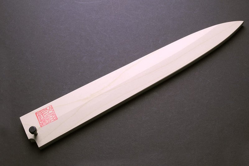 Yoshihiro Natural Magnolia Wood Saya Cover Blade Protector for Yanagi (270mm) - Image 3