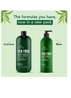 Botanic Hearth Botanic Hearth Tea Tree Body Wash, Helps Nail, Athletes Foot, Ringworms, Jock Itch, Acne, Eczema & Body Odor, Soothes Itching & Promotes Healthy Skin and Feet, Naturally Scented,16 fl oz 2 Pack  - Image 1