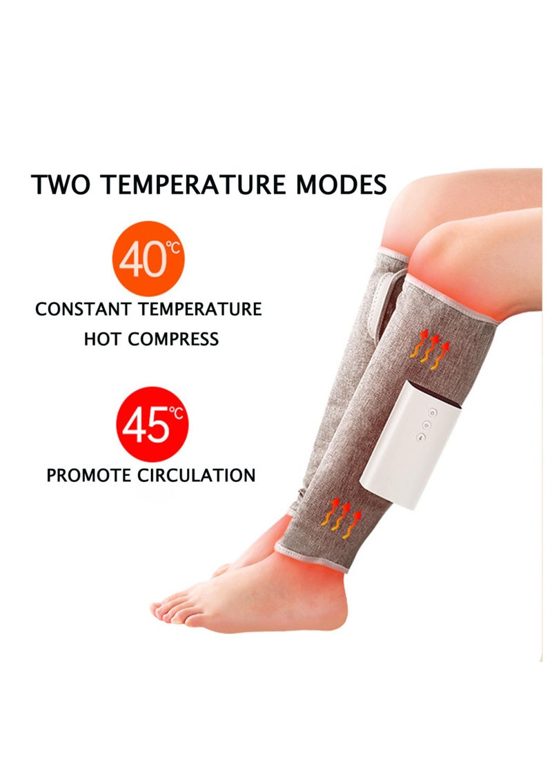 Generic - Portable Rechargeable Cordless Leg Massager for Pain Relief and Muscle Relaxation, Featuring Heat and Massage for Calves, Feet, and Knees (Pink, 1 Pair) - Image 1