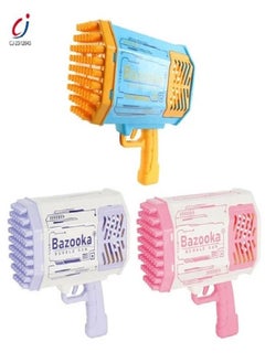 Bazooka Bubble Gun 69 Holes, Best Bubble Gun For Your Kids, Gun Machine, Blue Color  - Image 4