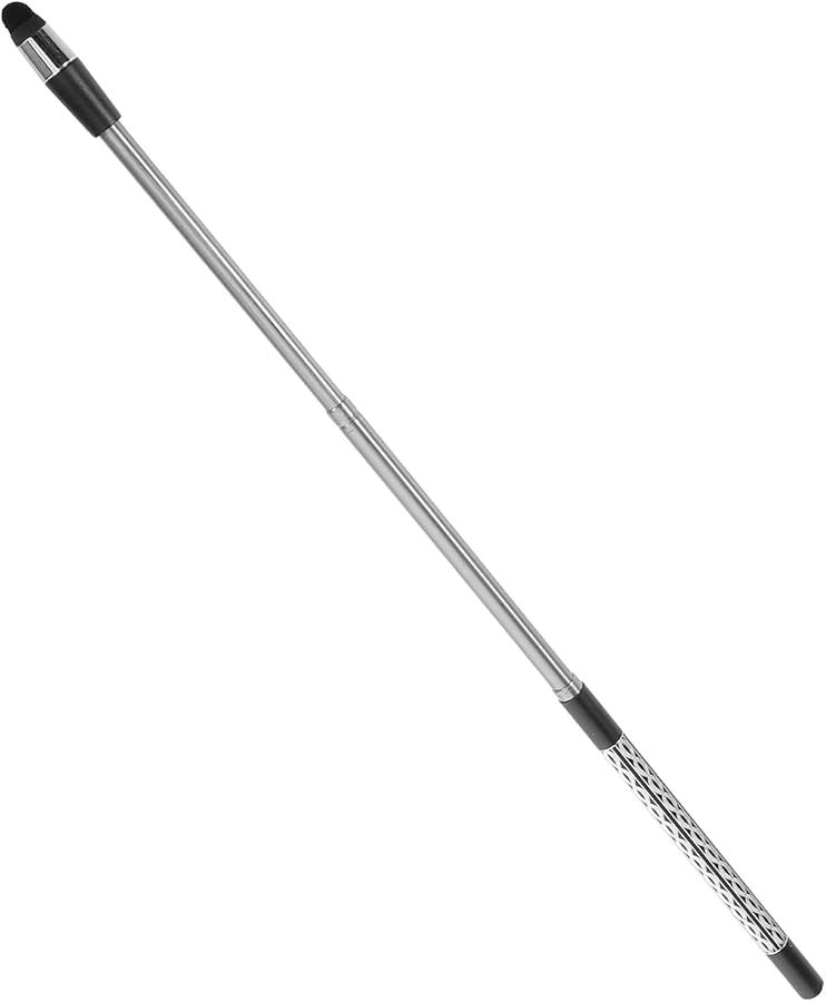 Black Retractable Capacitive Stylus Pen Fine Tip for Tablets Smartphones Laptops Drawing - Image 1