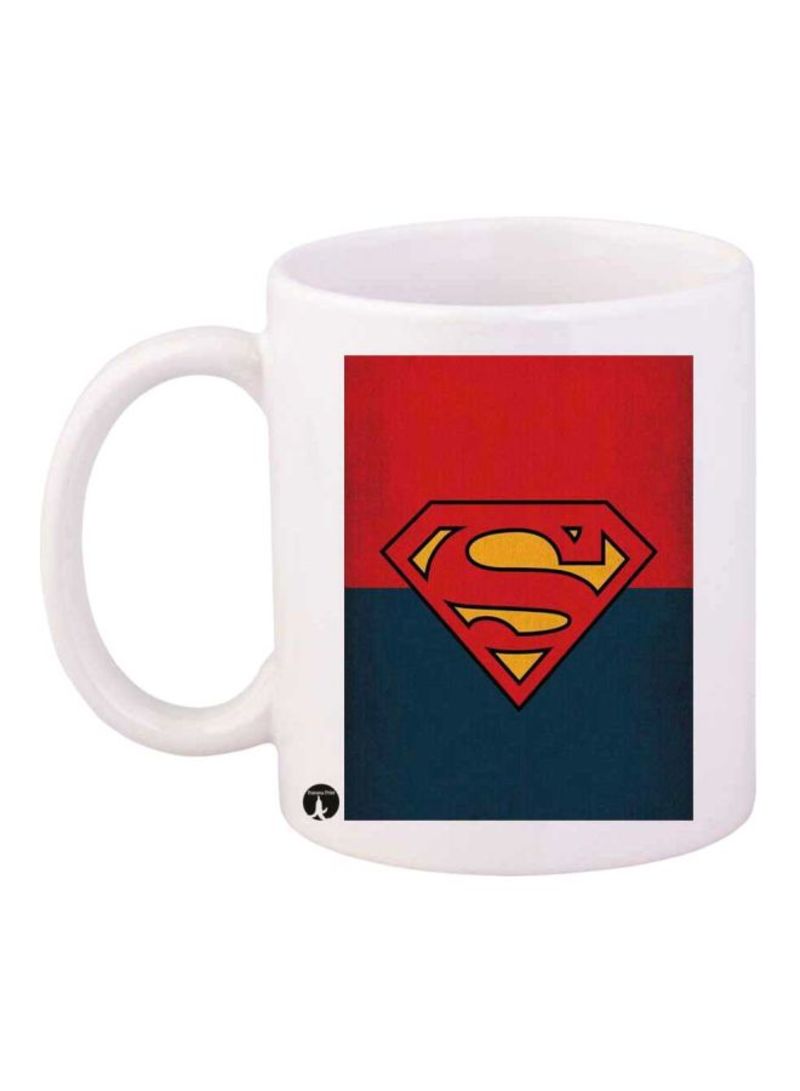 RKN Superman Printed Mug White/Red/Blue Standard Size