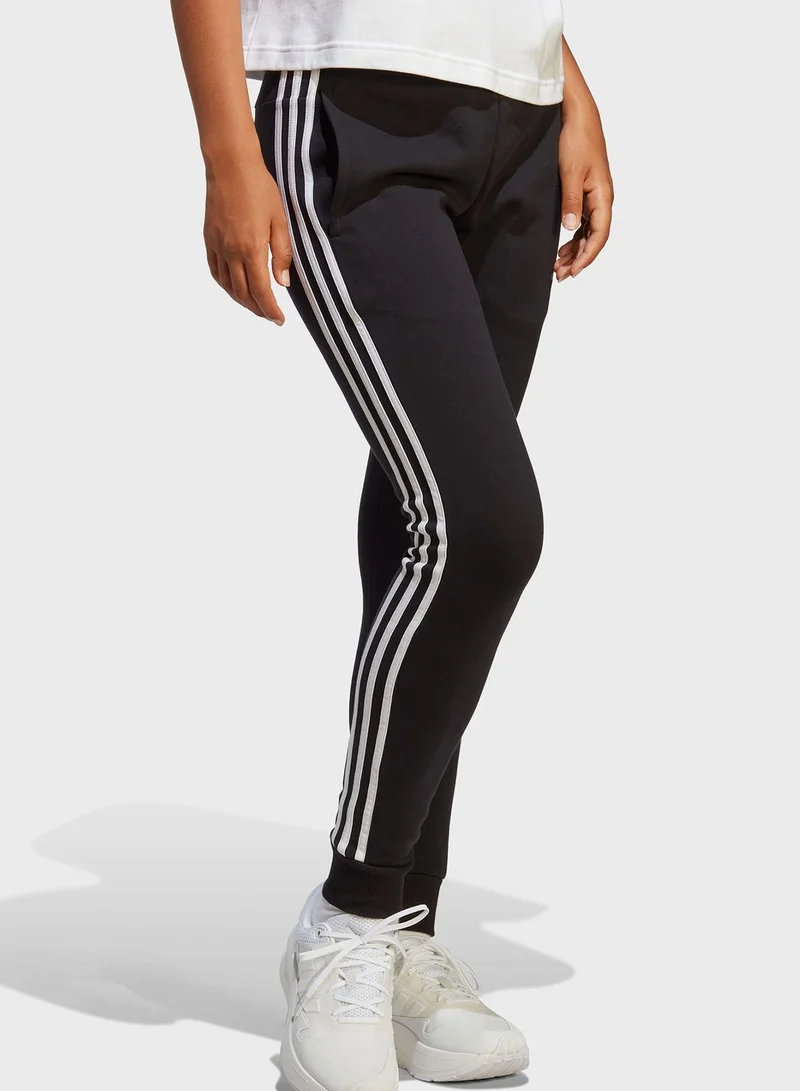 Adidas 3 Stripes Essential French Terry Sweatpants