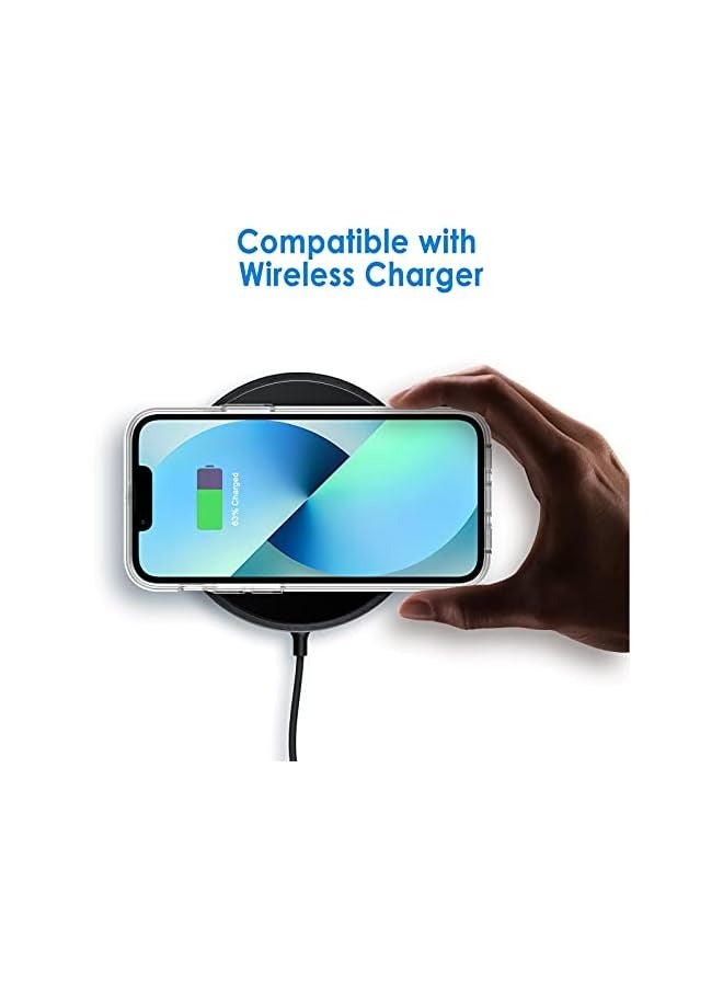 PROMASS Case for iPhone 13 6.1-Inch, Non-Yellowing Shockproof Phone Bumper Cover, Anti-Scratch Clear Back (Clear) - Image 3