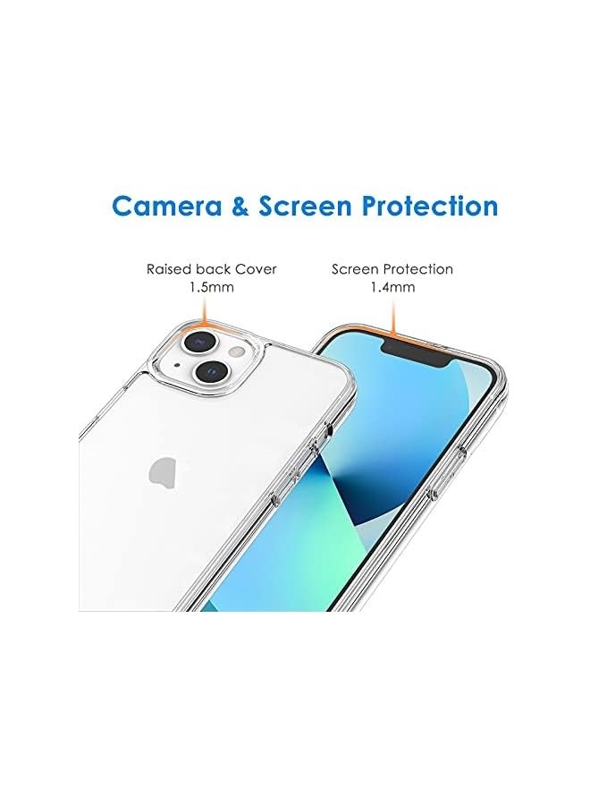 PROMASS Case for iPhone 13 6.1-Inch, Non-Yellowing Shockproof Phone Bumper Cover, Anti-Scratch Clear Back (Clear) - Image 4