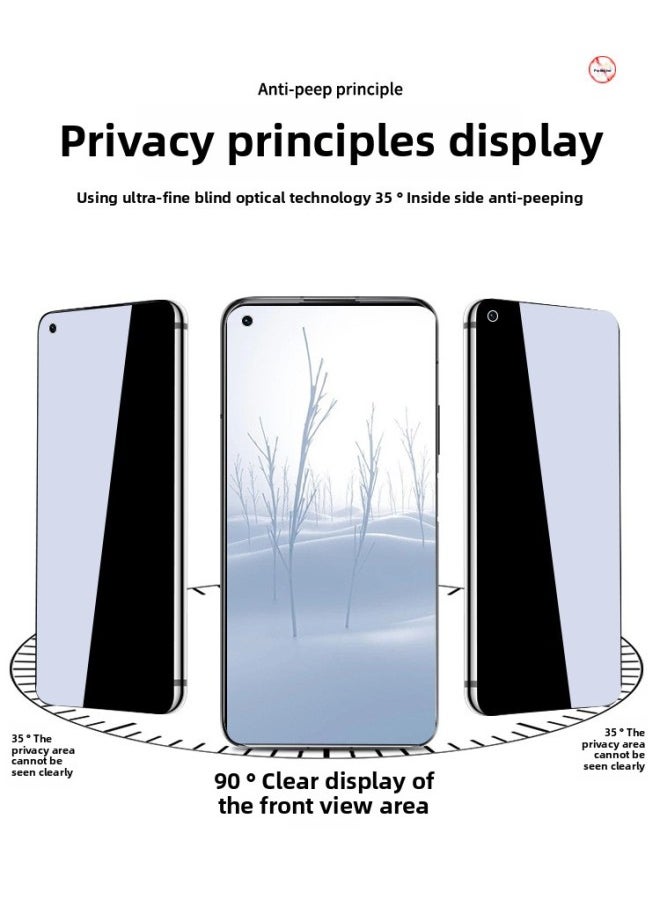 Generic - For Oppok10 Anti-Peep Film K11/K9/K10Pro Full Screen K11x/K10x/K9S Tempered Film K9/K9x-Colour:Diamond Tempered Film [hd Picture Quality ★ Enhanced Hd] 2 Pieces ★ Give Gifts-Size:OPPO K5 - Image 1