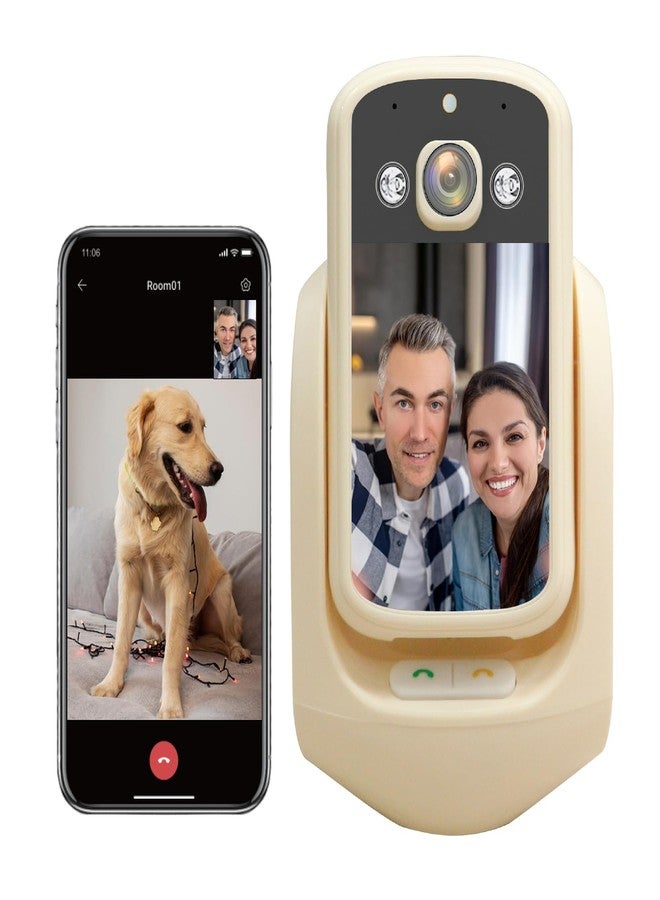 Sekyo 2-Way Video Calling Camera with 2.8" Display, In-House Monitoring Pet Camera with Speaker, 360° View PTZ WiFi AI Motion Detection Indoor for Puppy/Cat/Dog with Phone App Control, Indoor Home Security - Image 1