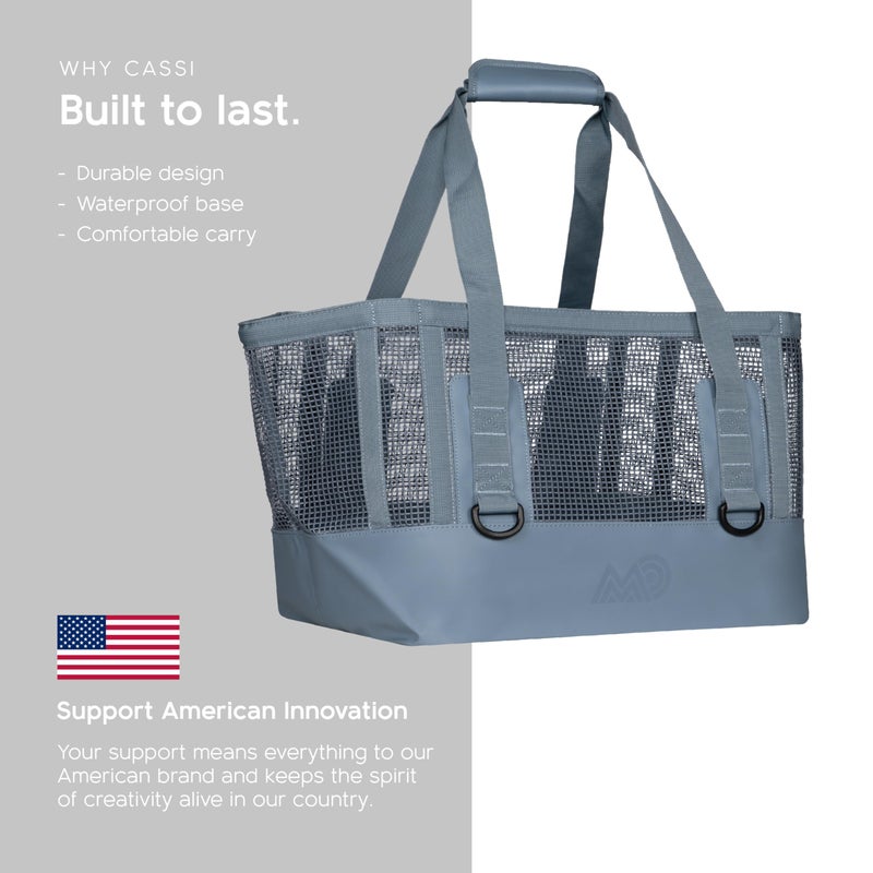 MISSION Boat Gear CASSI Boat Bag, Waterproof Bottom Mesh Beach Bag, Heavy-Duty Outdoor Tote for Boat, Beach, Grocery, Travel & Pool, Premium Marine Gear Carryall - Image 4