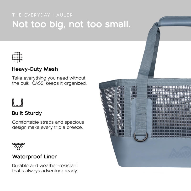 MISSION Boat Gear CASSI Boat Bag, Waterproof Bottom Mesh Beach Bag, Heavy-Duty Outdoor Tote for Boat, Beach, Grocery, Travel & Pool, Premium Marine Gear Carryall - Image 3