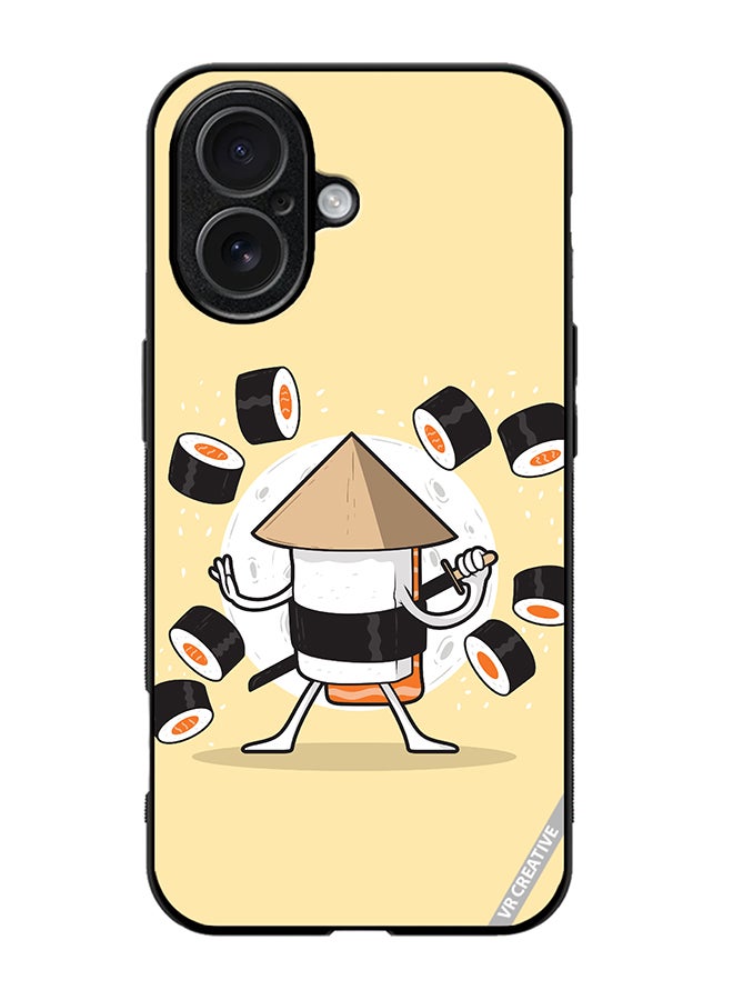 VR CREATIVE Protective Case Cover For Apple iPhone 17 Samurai Sushi Design Multicolour