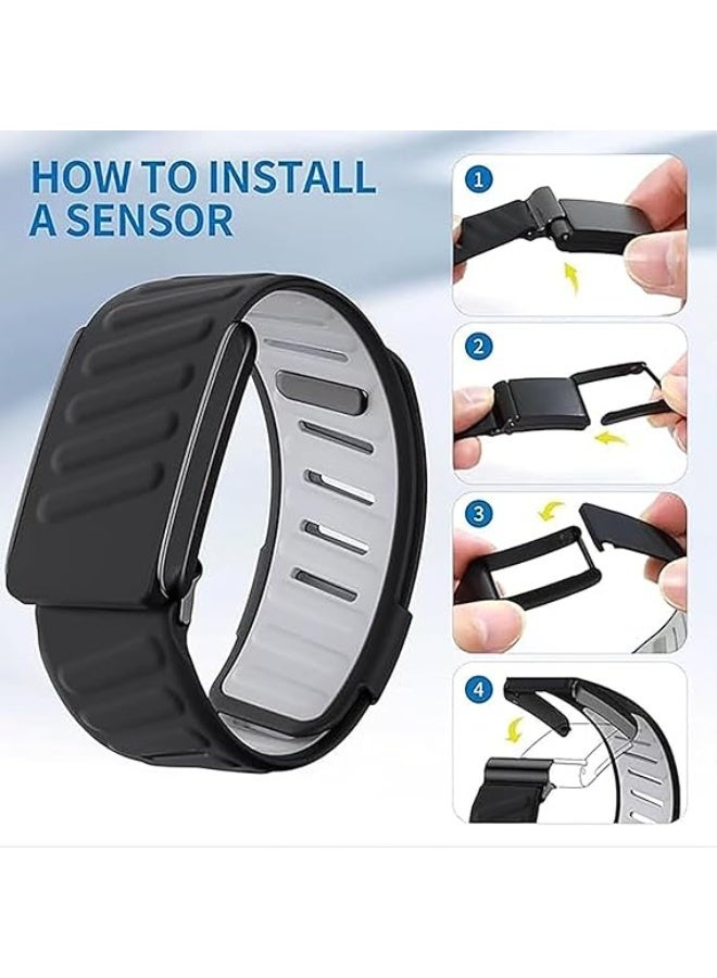 Silicone Wristband Compatible with Whoop 4.0 Band, Comfort Durable Soft Adjustable Silicone Sports Loop Strap for Men & Women, with U Shapped Connector - Image 4