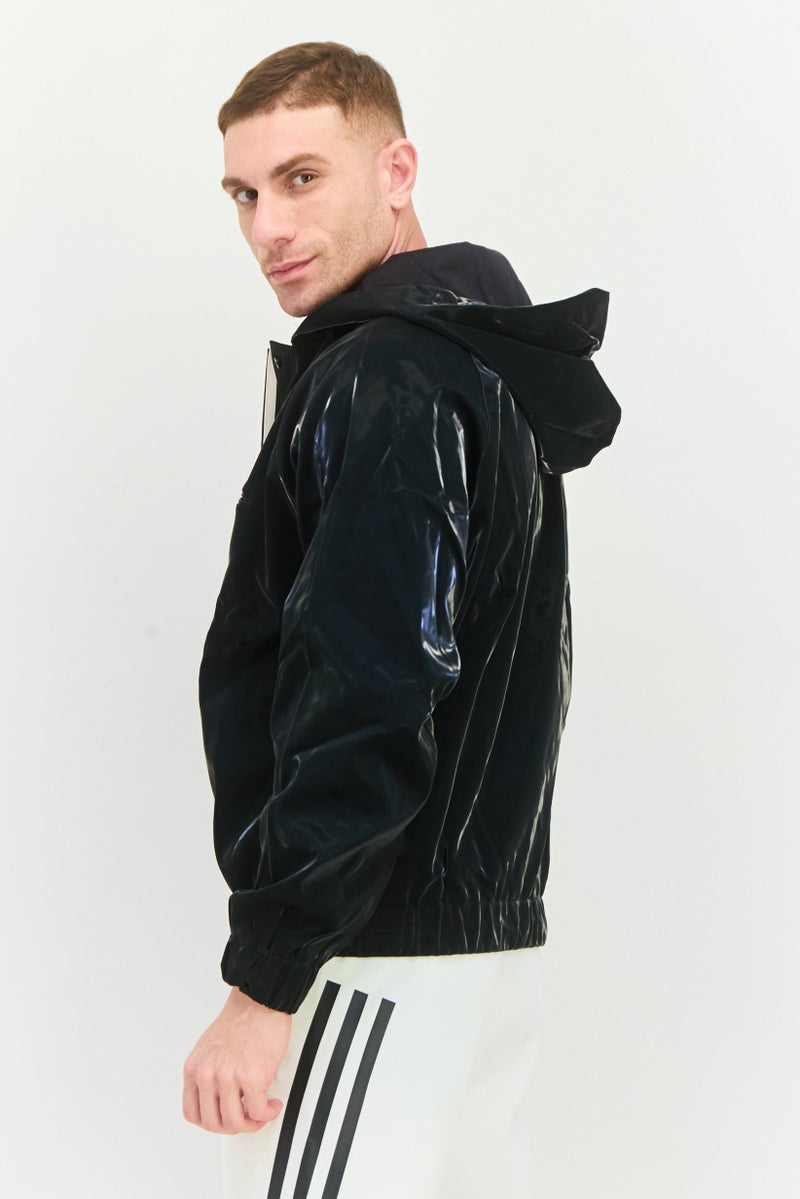 adidas Originals Men Sportswear Fit Long Sleeve outdoor Jacket, Black  - Image 2