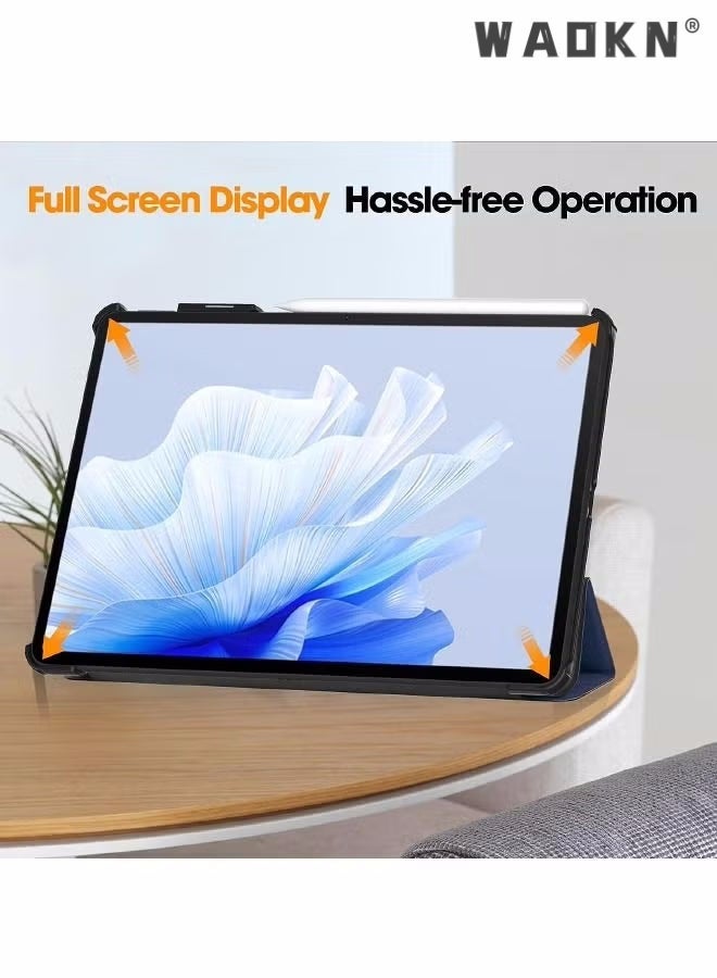 Raxoom For Protective Case for Huawei Matepad Air 2023 11.5 inch, Tri-Fold Smart Tablet Case, Multi- Viewing Angles Stand Hard Shell Folio Case Cover with Auto Wake Sleep for HUAWEI Matepad Air 2023, Blue - Image 5