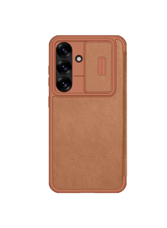 Nillkin Case For Samsung Galaxy S25+ 5G QIN Series Pro Sliding Camera Cover Design Leather Phone Case - Image 1