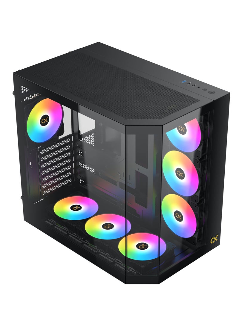 GCC GAMERS NOVA BLACK V5 Intel Gaming PC (Core I7-12700, RTX 3050, 32GB RAM, 1TB SSD, WiFi Ready | Windows 11 Installed)  - Image 2