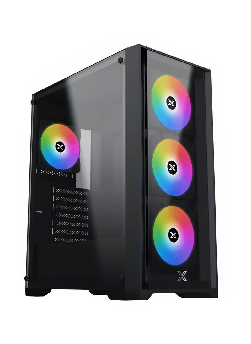 GCC GAMERS NOVA BLACK V5 Intel (Core I7-12700, RTX 3050, 32GB RAM, 1TB SSD, WiFi Ready | Windows 11 Installed)  - Image 1