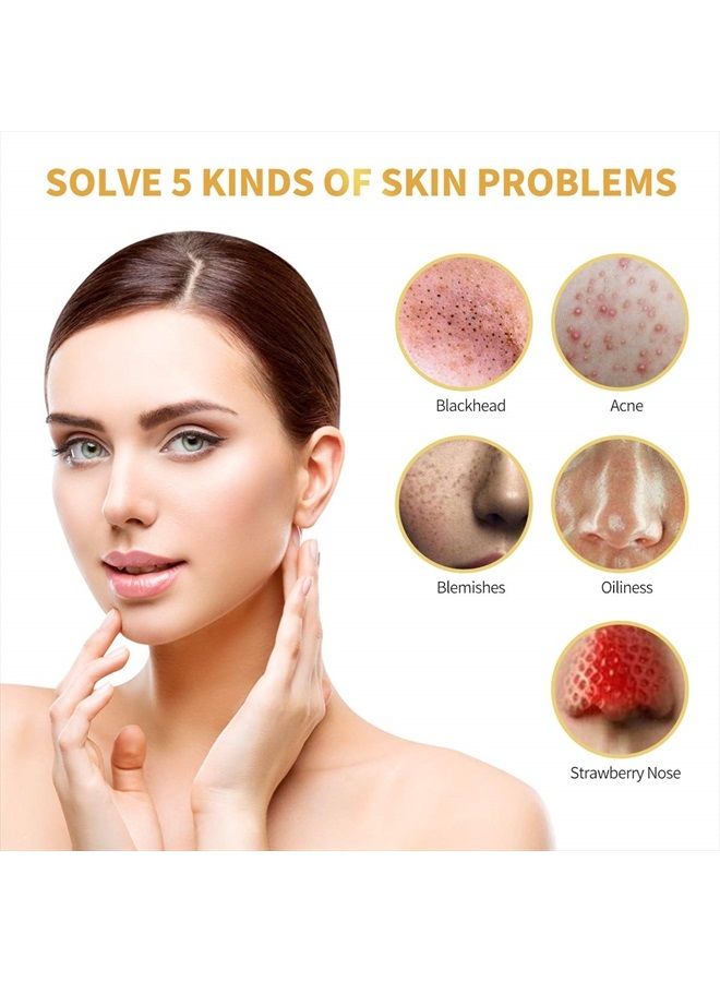 POP MODERN.C Blackhead Remover Mask, 24K Gold Peel Off Mask, Gold Facial Mask Anti-Aging, Deep Cleansing, Reduces Fine Lines＆ Wrinkles Great for All Skin, With Blackhead Remover Extractor Tools Kit & Mask Brush - Image 4