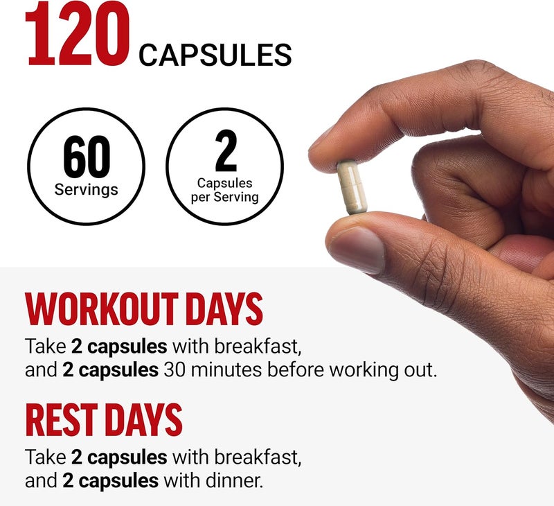 Force Factor Test X180 Alpha Testosterone Booster for Men Testosterone Supplement with Patented Fenugreek  LCitrulline to Promote Lean Muscle Strength Energy Power  Performance 120 Capsules - Image 5