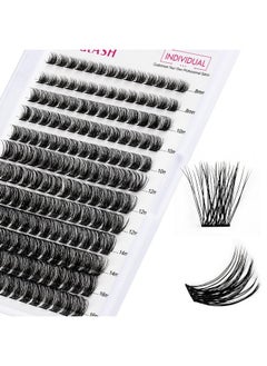 FADLASH Lash Clusters Diy Eyelash Extensions 168 Clusters Lashes D Curl 0.07 Natural Individual Lash Extensions Mixed Tray False Eyelashes Soft & Strong Thin Band Diy At Home (F340.07D 816Mm)  - Image 1