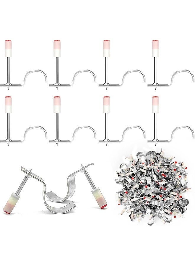 200 PCS Steel Concrete Nail Gun Nails Kit, 7.3 mm Diameter Bolts, Manual Drywall Nail Gun, Pistola De Impacto para Concreto Clavos, Multi-Purpose Nail Shooter Gun Nails ﻿ - Image 1