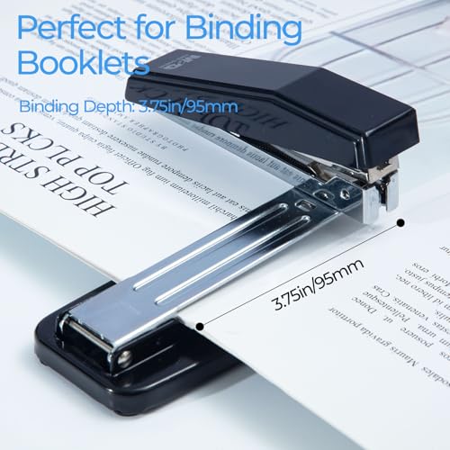 M.G M&G Desktop Stapler Swing-Arm Stapler with 50 Sheet Capacity, 180 Rotation Design, Swivel Stapler with 1000 Staples for Booklet Binding, Durable Staplers for Office School Home (Black) - Image 3