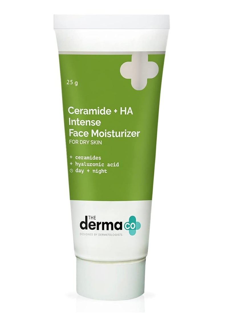 THE derma Co The Derma Co Ceramide + Ha Intense Face Moisturizer Cream, Dry Skin Moisturiser - 25 Gm  - Image 1