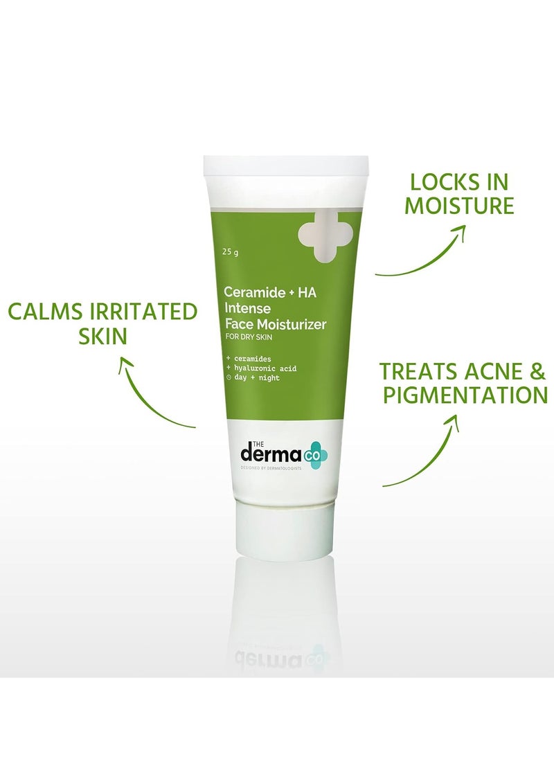 THE derma Co The Derma Co Ceramide + Ha Intense Face Moisturizer Cream, Dry Skin Moisturiser - 25 Gm  - Image 2