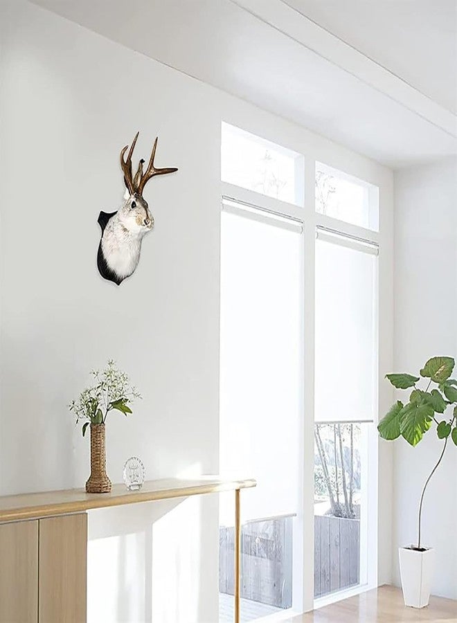 HSOSK Jackalope Mount, Jackalope Taxidermy, Animal Head Wall Decor, Deer Head Wall Mount, Resin Deer Head Animal Wall Mount,for Home Wall Decoration - Image 3