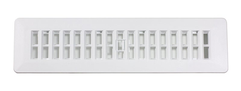Decor Grates PL212-WH 2-Inch by 12-Inch Plastic Floor Register, White - Image 4