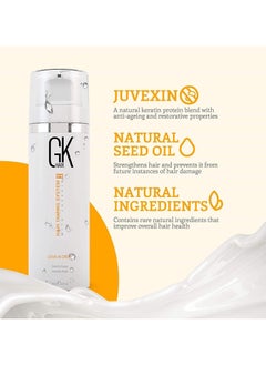 GK Hair Leave In Conditioner Cream (4.4 Fl Oz/130ml) Conditioning Hydrating Smoothing Moisturizing & Frizz Control For Dry Damaged Hair Taming before Swimming or Exercise  - Image 3
