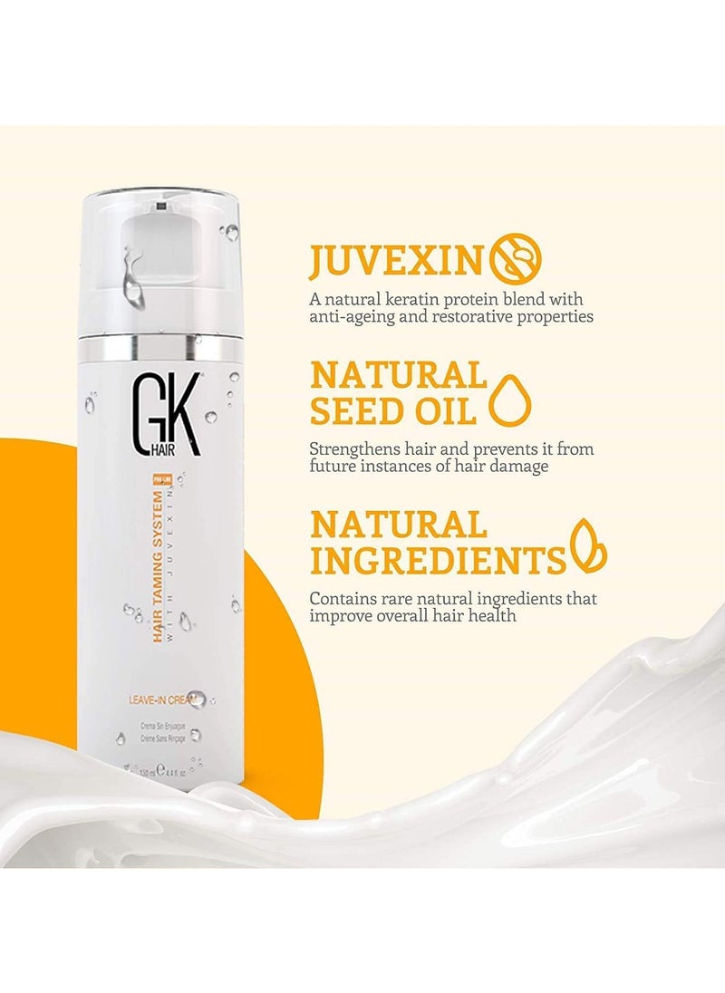 GK Hair - Leave In Conditioner Cream (4.4 Fl Oz/130ml) Conditioning Hydrating Smoothing Moisturizing & Frizz Control For Dry Damaged Hair Taming before Swimming or Exercise - Image 1