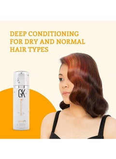 GK Hair Leave In Conditioner Cream (4.4 Fl Oz/130ml) Conditioning Hydrating Smoothing Moisturizing & Frizz Control For Dry Damaged Hair Taming before Swimming or Exercise  - Image 5