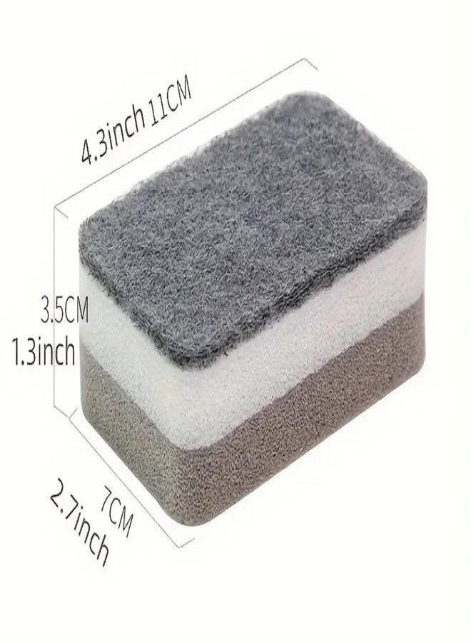 PKI Smart Essentials Dual-Sided Grey Cellulose Sponge with Gentle Scouring Pad – Multi-Purpose for Kitchen, Commercial, and Outdoor Cleaning (Set of 6) - Image 4